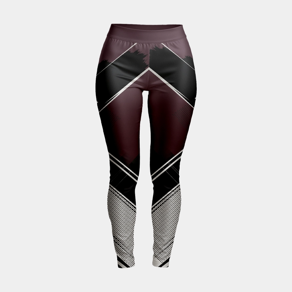 Women Athletic Leggings (Dot Knit 160 GSM, Grando (Standard Quality - Fast Turnaround), Standard (2-Pass Recommended), Black, 38)