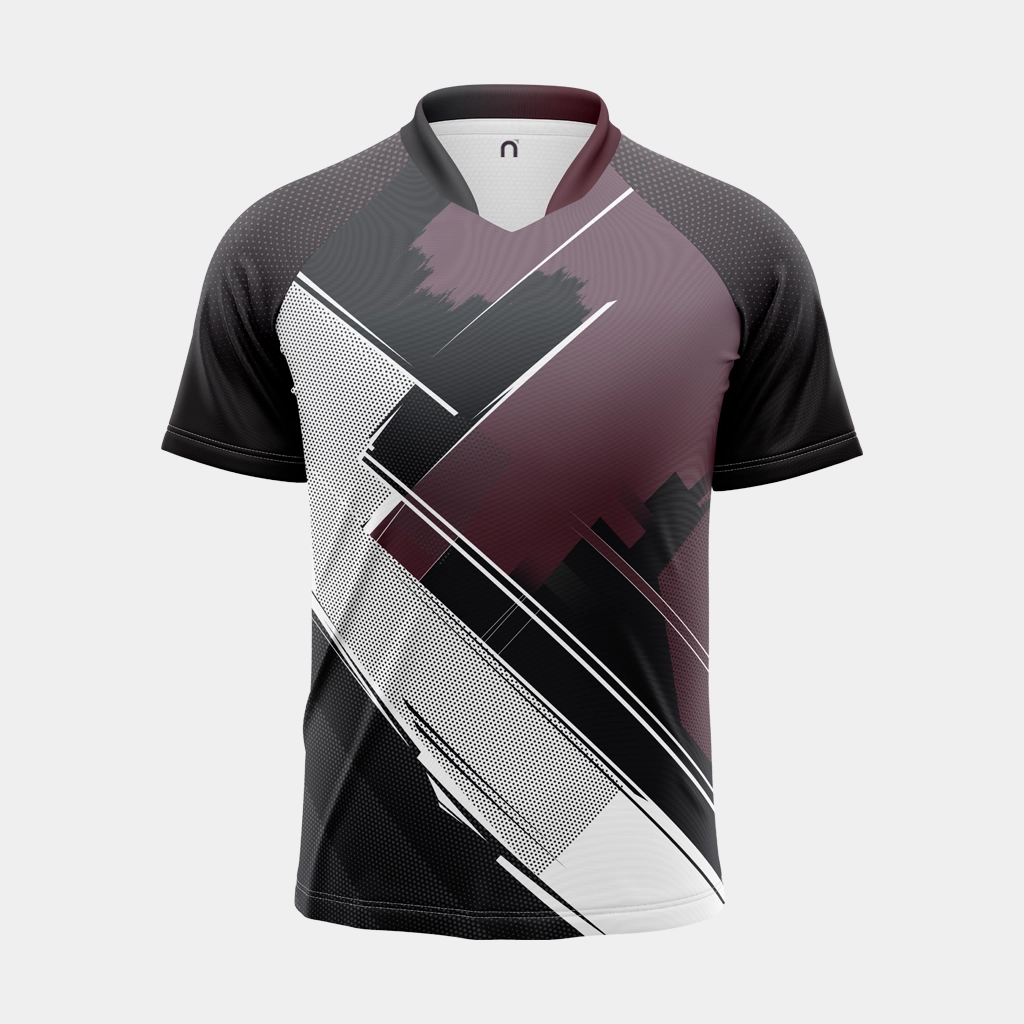  Mens Chinese Collar Raglan Half Sleeve Jersey (Dot Knit 160 GSM, Grando (Standard Quality - Fast Turnaround), Standard (2-Pass Recommended), Half Sleeve, Black, 22, Female)