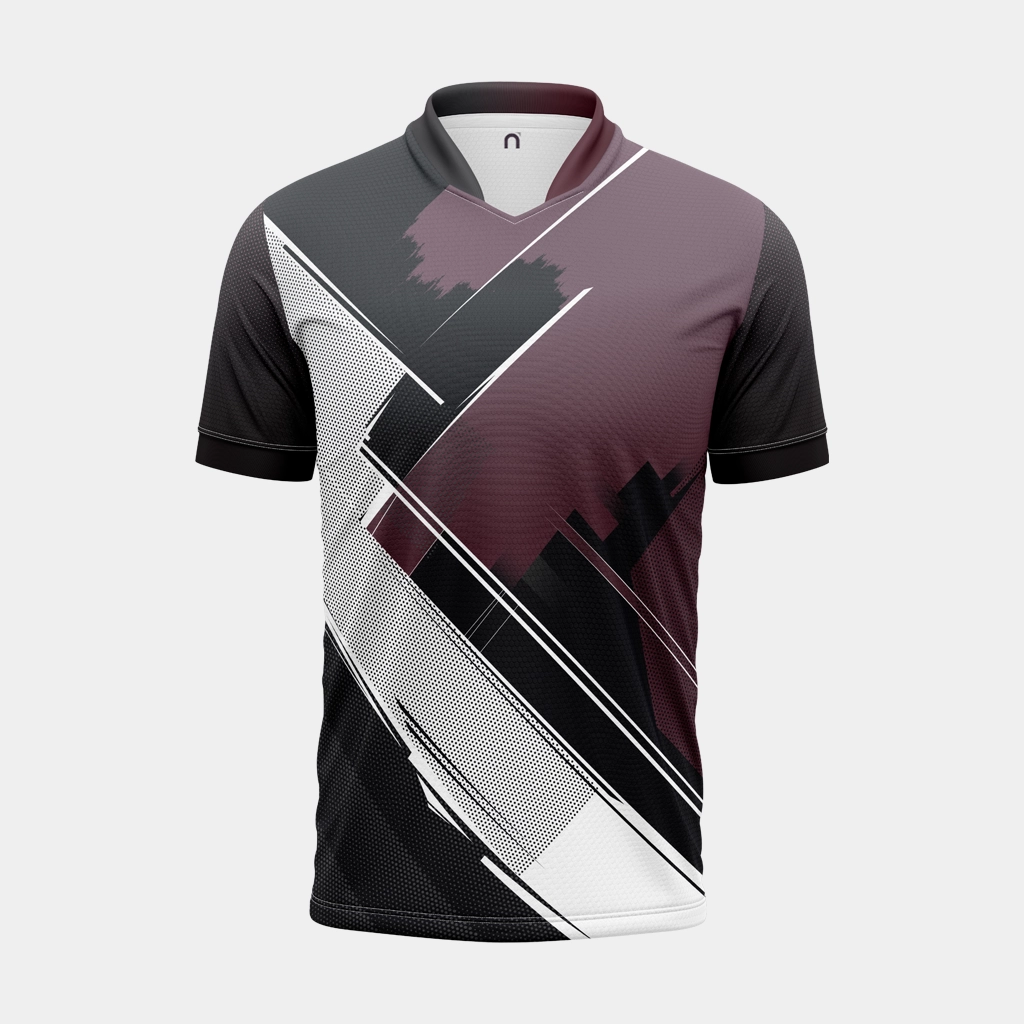 Mens Chinese Collar Half Sleeve Jersey (Dot Knit 160 GSM, Grando (Standard Quality - Fast Turnaround), Standard (2-Pass Recommended), Half Sleeve, Black, 22)