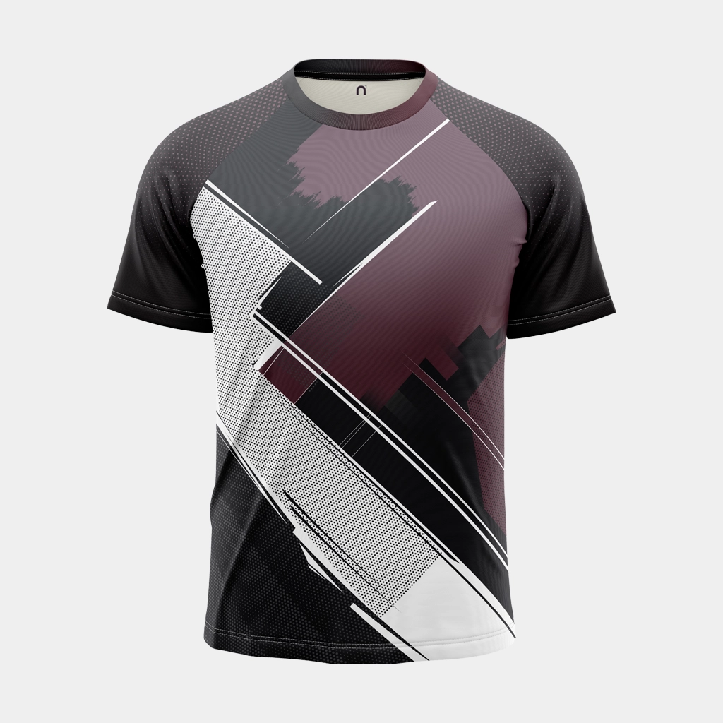 Mens Crewneck Raglan Half Sleeve Jersey  (Dot Knit 160 GSM, Grando (Standard Quality - Fast Turnaround), Standard (2-Pass Recommended), Half Sleeve, Black, 22)