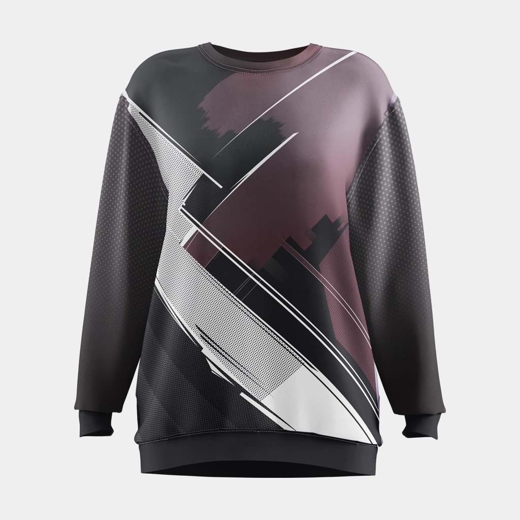 Women Heavy weight Sweatshirt  (Dot Knit 160 GSM, Grando (Standard Quality - Fast Turnaround), Standard (2-Pass Recommended), Black, 22)